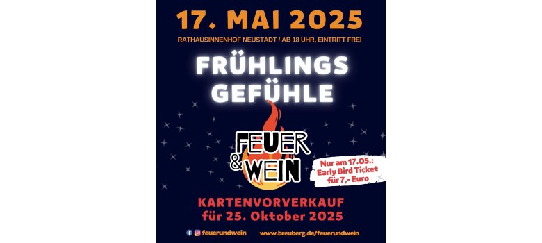 Veranstaltungshinweis Frühlingsgefühle